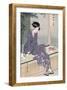 Mujer Sentada En Una Veranda, Ca. 1798-Kitagawa Utamaro-Framed Giclee Print