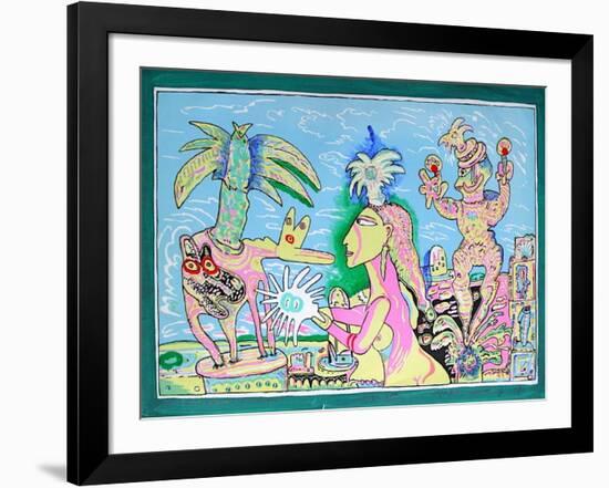 Mujer Sol vert I-Mario Murua-Framed Limited Edition