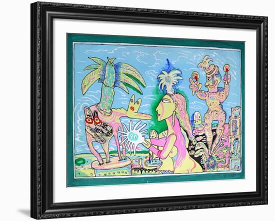 Mujer Sol vert I-Mario Murua-Framed Limited Edition