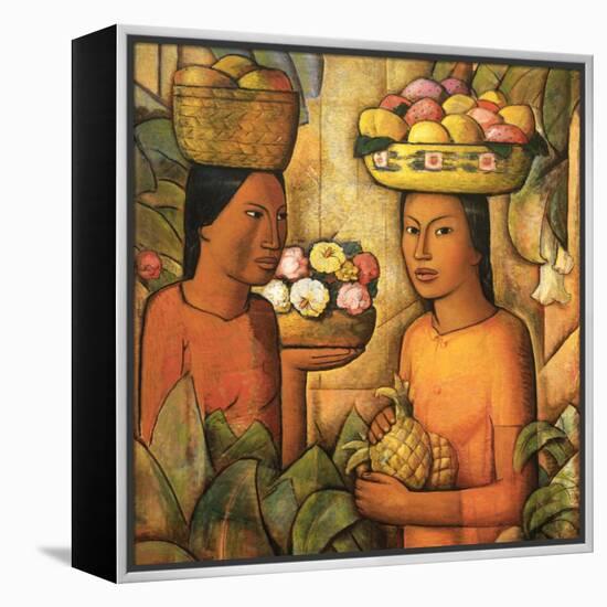 Mujeres Con Frutas-Alfredo Ramos Martinez-Framed Stretched Canvas