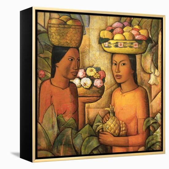 Mujeres Con Frutas-Alfredo Ramos Martinez-Framed Stretched Canvas