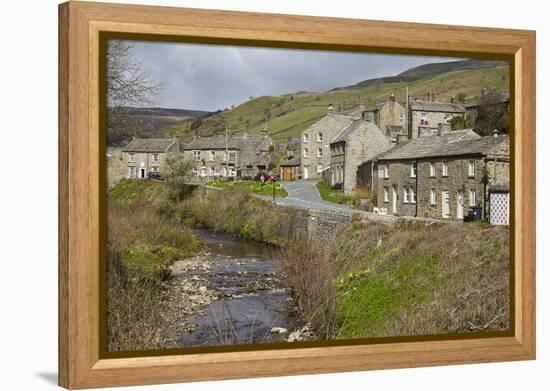 Muker, Upper Swaledale, North Yorkshire, Yorkshire, England, United Kingdom, Europe-Mark Mawson-Framed Premier Image Canvas
