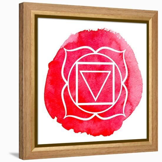 Muladhara Chakra-Nikitina Olga-Framed Stretched Canvas