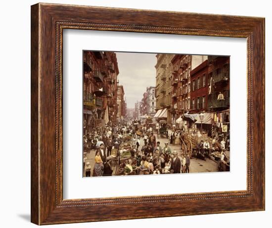 Mulberry Street, Manhattan, C.1900-null-Framed Giclee Print