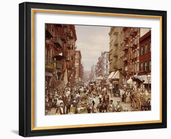 Mulberry Street, New York City--Framed Photo