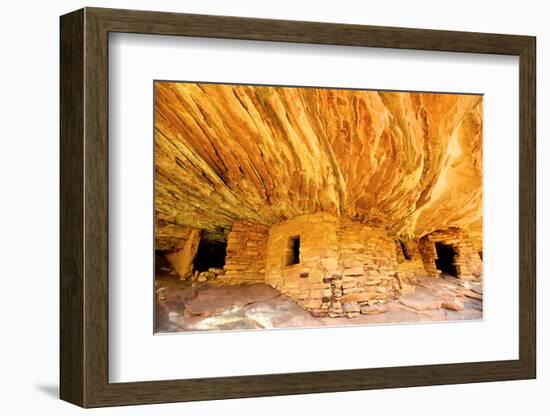 Mule Canyons House on Fire Ruin, Anasazi Ruins, Cedar Mesa, Utah-Richard Wright-Framed Photographic Print