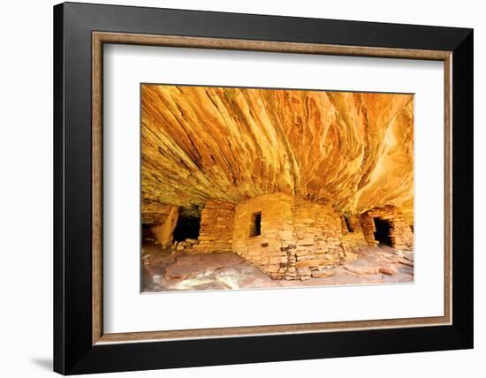 Mule Canyons House on Fire Ruin, Anasazi Ruins, Cedar Mesa, Utah-Richard Wright-Framed Photographic Print