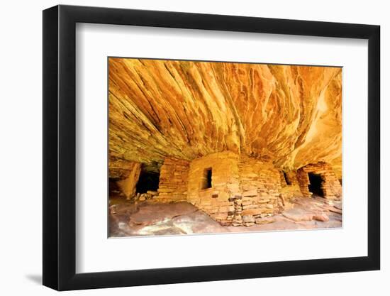 Mule Canyons House on Fire Ruin, Anasazi Ruins, Cedar Mesa, Utah-Richard Wright-Framed Photographic Print