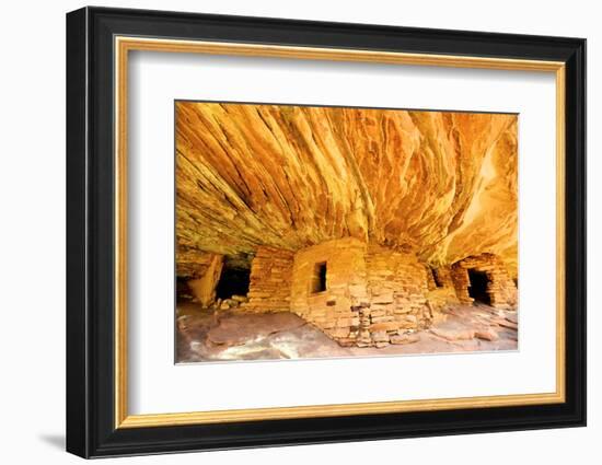 Mule Canyons House on Fire Ruin, Anasazi Ruins, Cedar Mesa, Utah-Richard Wright-Framed Photographic Print
