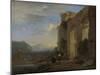 Muleteers Beside an Italian Ruin-Jan Asselijn-Mounted Art Print