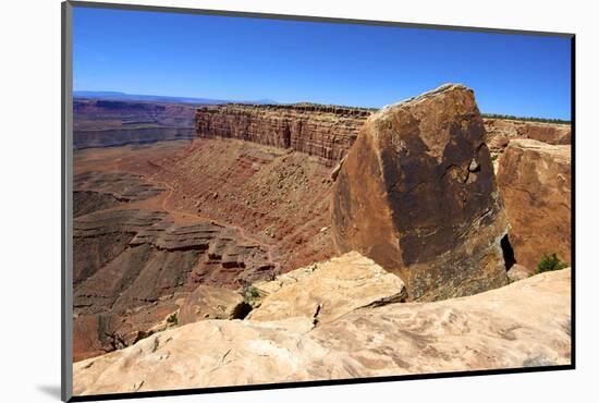 Muley Point, Highway 261, Utah. Cube Fracture Rock Formation-Richard Wright-Mounted Photographic Print
