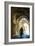 Mullah hurrying down typical vaulted alleyway, Yazd, Iran, Middle East-James Strachan-Framed Photographic Print