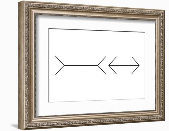 Muller-Lyer Illusion-Science Photo Library-Framed Premium Photographic Print
