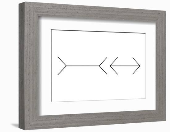 Muller-Lyer Illusion-Science Photo Library-Framed Premium Photographic Print