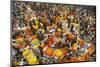 Mullik Ghat Flower Market, Kolkata (Calcutta), West Bengal, India, Asia-Bruno Morandi-Mounted Photographic Print