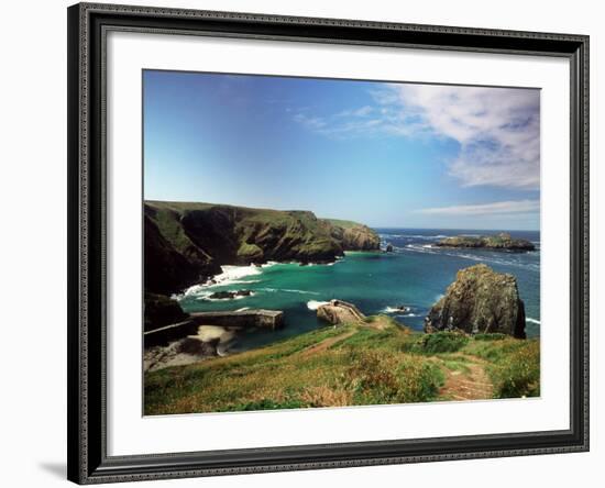 Mullion Cove in Cornwall-null-Framed Photographic Print