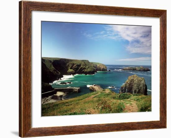Mullion Cove in Cornwall-null-Framed Photographic Print