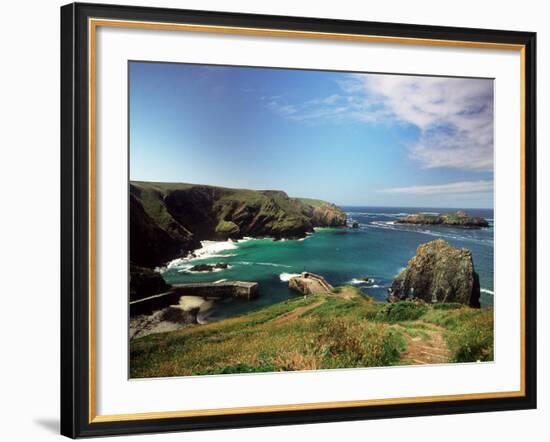 Mullion Cove in Cornwall-null-Framed Photographic Print