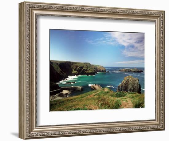 Mullion Cove in Cornwall-null-Framed Photographic Print