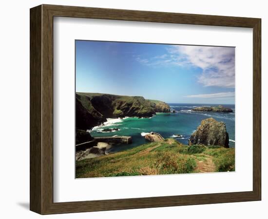 Mullion Cove in Cornwall-null-Framed Photographic Print