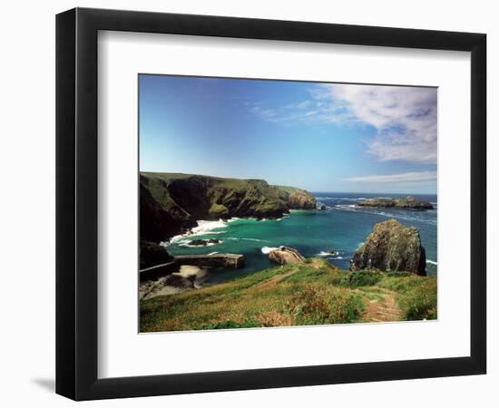 Mullion Cove in Cornwall-null-Framed Photographic Print