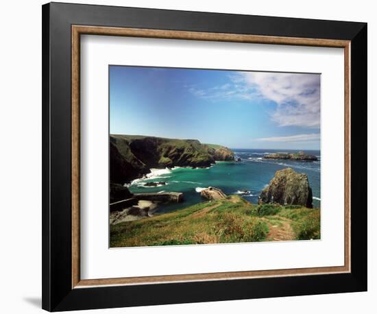 Mullion Cove in Cornwall-null-Framed Photographic Print