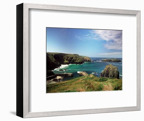 Mullion Cove in Cornwall-null-Framed Photographic Print