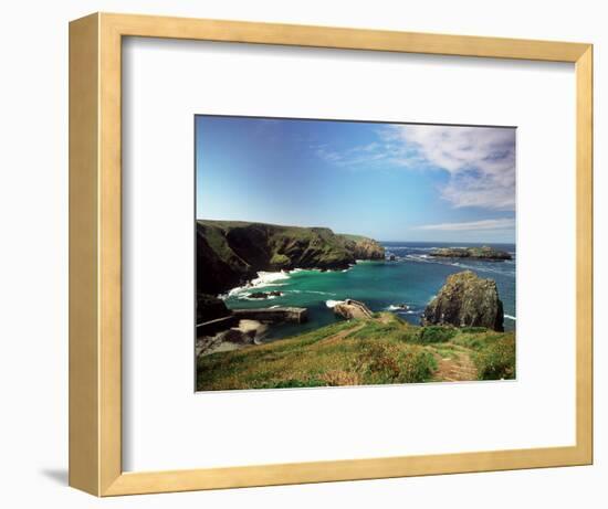 Mullion Cove in Cornwall-null-Framed Photographic Print