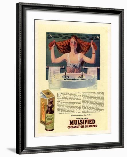 Mulsified Shampoo Hair, USA, 1917-null-Framed Giclee Print