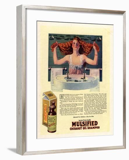 Mulsified Shampoo Hair, USA, 1917-null-Framed Giclee Print