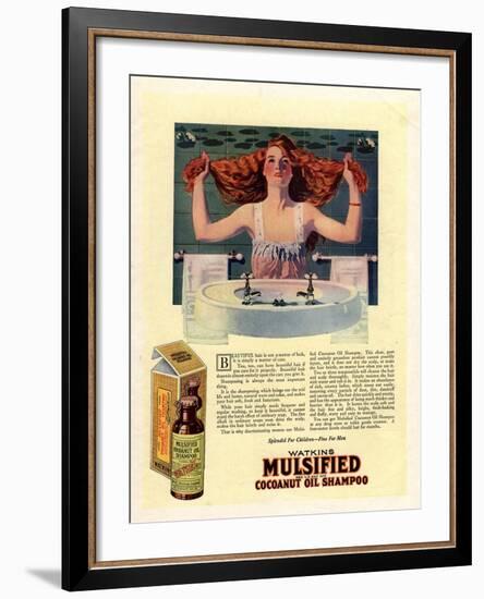 Mulsified Shampoo Hair, USA, 1917-null-Framed Giclee Print