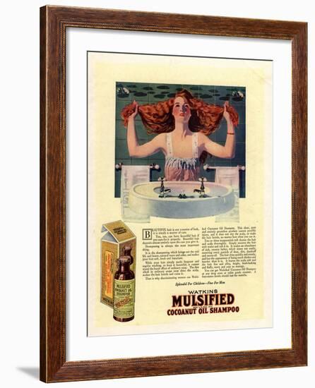 Mulsified Shampoo Hair, USA, 1917-null-Framed Giclee Print