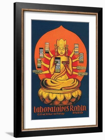 Multi-Armed Indian God-null-Framed Art Print