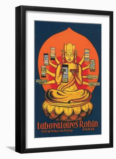 Multi-Armed Indian God-null-Framed Art Print