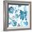 Multi Blue Capri Floral-Lanie Loreth-Framed Art Print