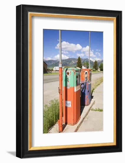 Multi-Colored Antique Gas Tanks, Idaho-Joseph Sohm-Framed Photographic Print