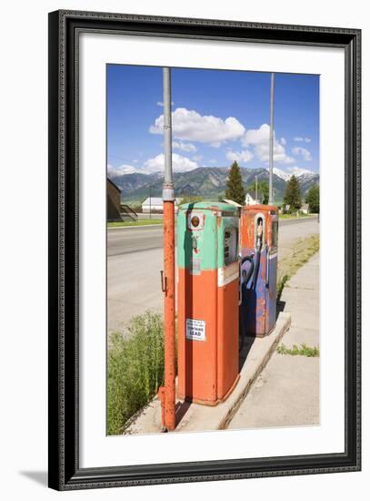 Multi-Colored Antique Gas Tanks, Idaho-Joseph Sohm-Framed Photographic Print