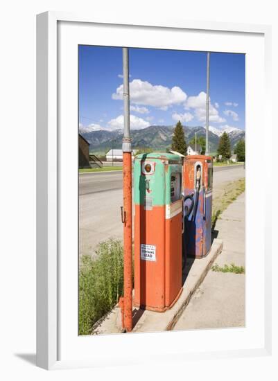 Multi-Colored Antique Gas Tanks, Idaho-Joseph Sohm-Framed Photographic Print