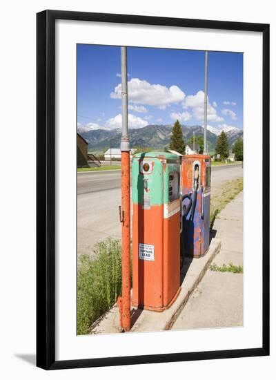 Multi-Colored Antique Gas Tanks, Idaho-Joseph Sohm-Framed Photographic Print