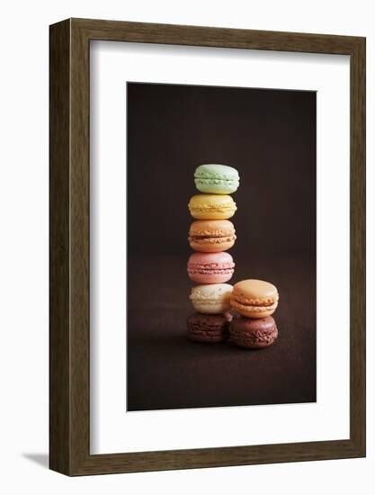 Multi-Colored Macaroons; Stacked-Colin Cooke-Framed Photographic Print