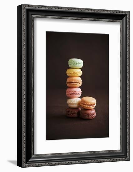 Multi-Colored Macaroons; Stacked-Colin Cooke-Framed Photographic Print