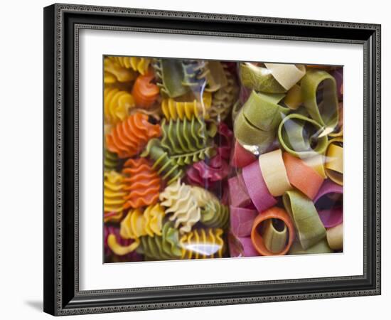 Multi Colored Pasta, Torri Del Benaco, Verona Province, Italy-Walter Bibikow-Framed Photographic Print