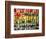 Multi-colored thread in high school sewing class-null-Framed Photographic Print