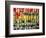 Multi-colored thread in high school sewing class-null-Framed Photographic Print