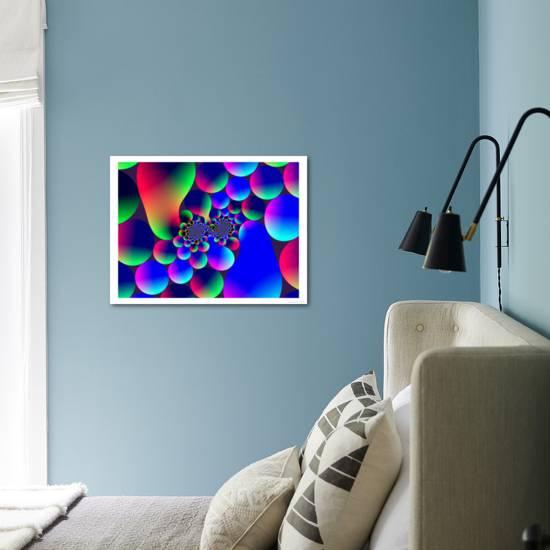 Download Multi Coloured Abstract Fractal Pattern With Circular Shapes And Blobs Photographic Print Albert Klein Art Com