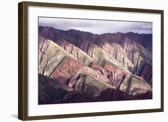 Multi Coloured Mountains, Humahuaca, Province of Jujuy, Argentina-Peter Groenendijk-Framed Photographic Print