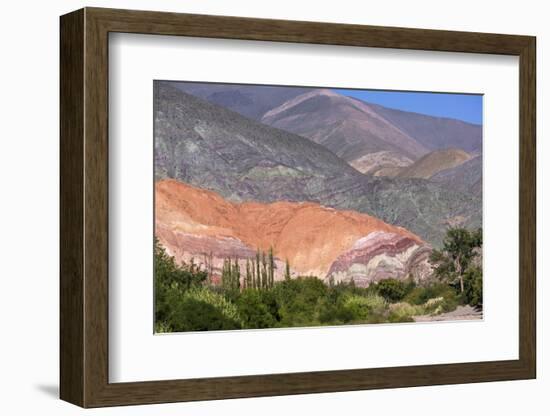 Multi Coloured Mountains, Humahuaca, Province of Jujuy, Argentina-Peter Groenendijk-Framed Photographic Print