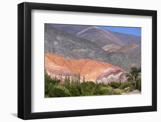 Multi Coloured Mountains, Humahuaca, Province of Jujuy, Argentina-Peter Groenendijk-Framed Photographic Print