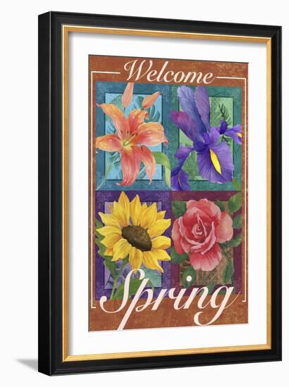 Multi Flower-Fiona Stokes-Gilbert-Framed Giclee Print