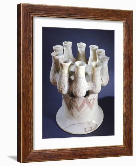 Multi-Receptical Vase, Terracotta from Milos, Greece-null-Framed Giclee Print